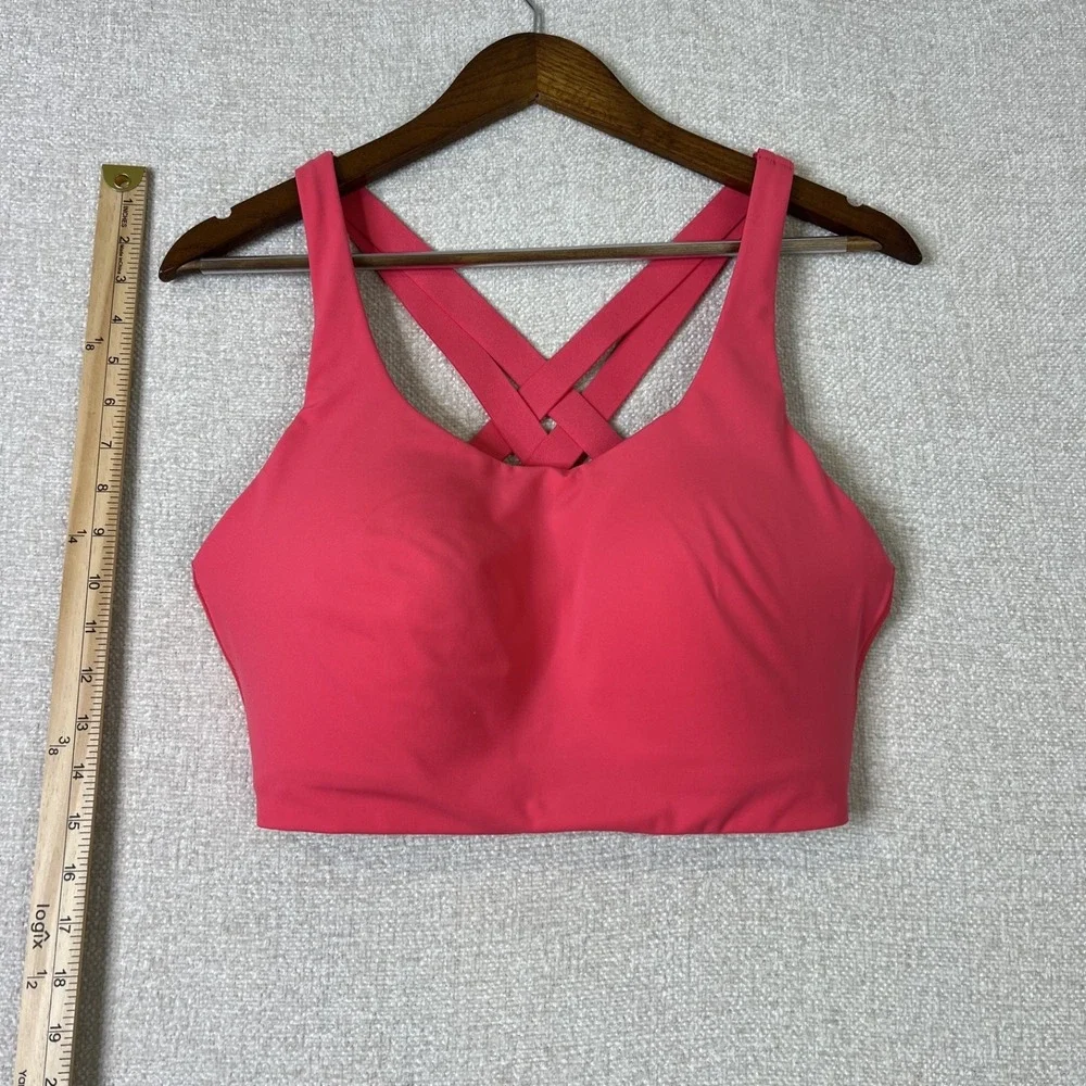 Lululemon Women's Energy Sports Bra High Support Lipgloss Pink Activewear 38DD